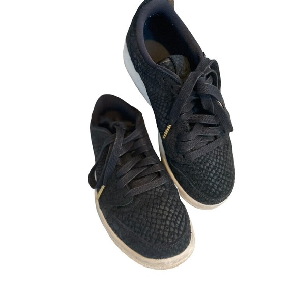 Women's Retro Low Black Python Print AJ6004-010 Size 5 Nike Air - Picture 10 of 13